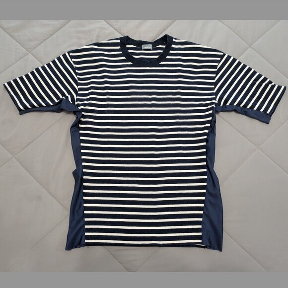 kolor Beacon short-sleeved navy and white striped t-shirt, size M - Picture 1 of 7